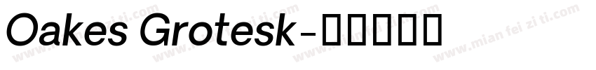 Oakes Grotesk字体转换